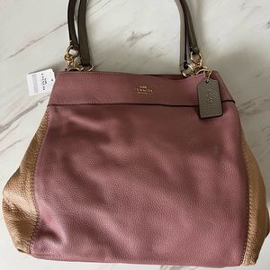 COACH Lexy Colorblock Leather Shoulder Bag- NEW